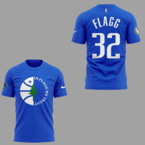 Dallas Mavericks 2026 In Flagg We Trust Number 32 T-Shirt