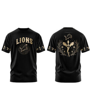 Detroit Lions Fourth Wings Night 2026 All Dark T-Shirt