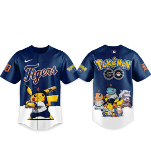 Detroit Tigers Pokemon Go Night 2026 Game Baseball Jersey