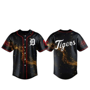 Detroit Tigers x Star War Night 2026 Golden Galaxy Baseball Jersey
