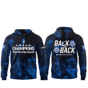 Duke Blue Devils ACC Tournament Champions 2026 Blue Smoke Hoodie