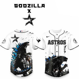 Houston Astros x Godzilla Monster Baseball Jersey