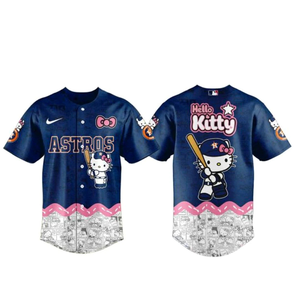 Houston Astros x Hello Kitty Night 2026 Baseball Jersey 1 Houston Astros x Hello Kitty Night 2026 Baseball Jersey
