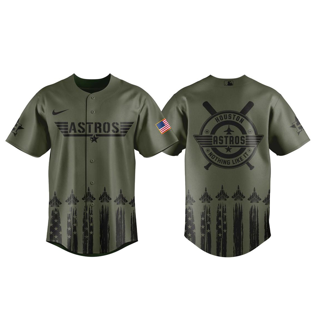Houston Astros x Top Gun Night 2026 Baseball Jersey 1 Houston Astros x Top Gun Night 2026 Baseball Jersey