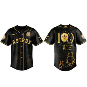 Houston Astros x Winnie The Pooh 100th Anniversary Baseball Jersey