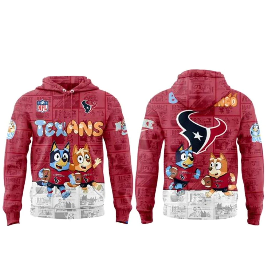 Houston Texans x Bluey and Bingo Shirt 2 Houston Texans x Bluey and Bingo Hoodie