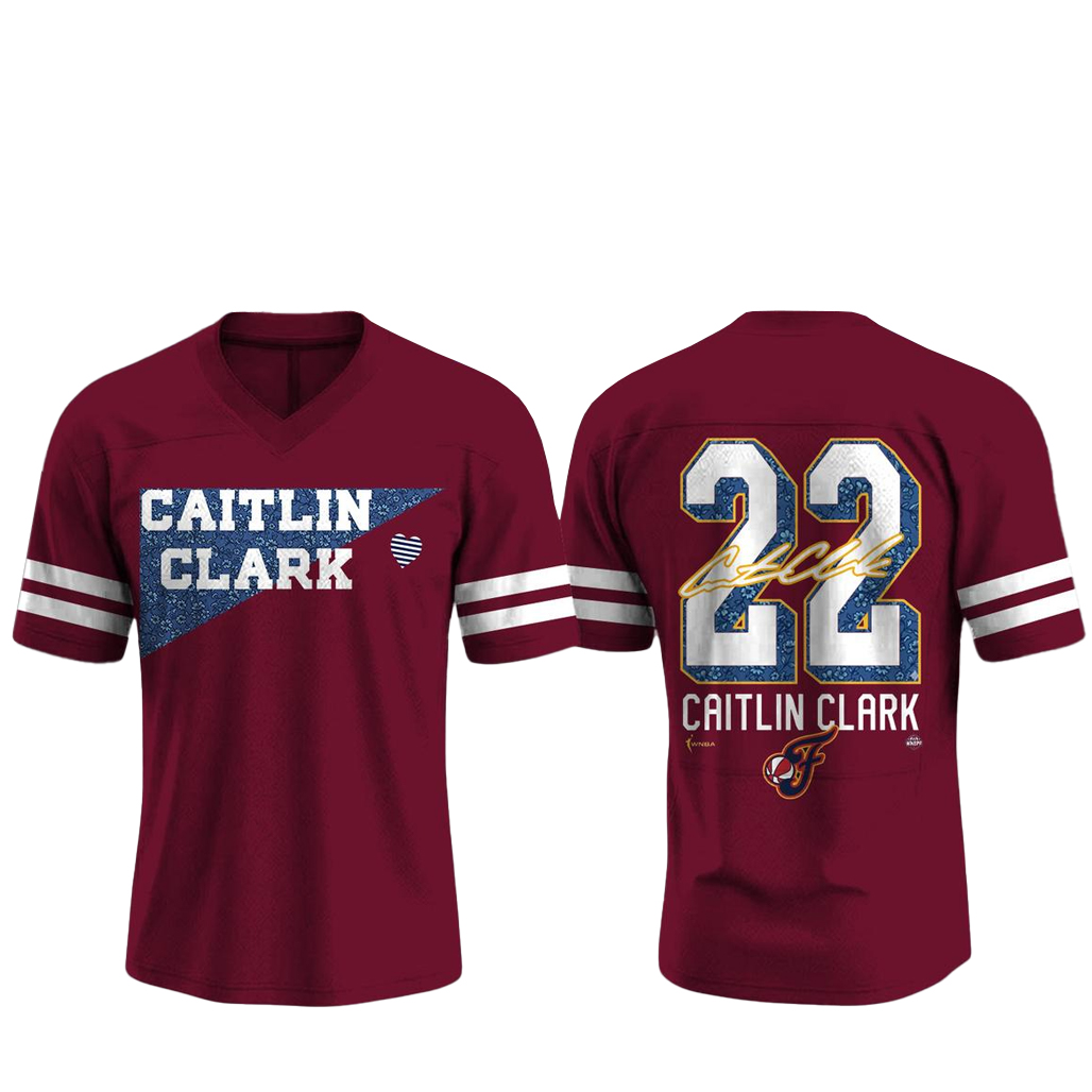 Indiana Fever Caitlin Clark #22 2026 Football Jersey 1 Indiana Fever Caitlin Clark #22 2026 Football Jersey