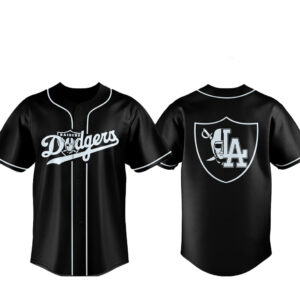 Las Vegas Raiders x Los Angeles Dodgers Night 2026 Baseball Jersey