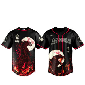 Los Angeles Angels x Godzilla Minus Zero Baseball Jersey