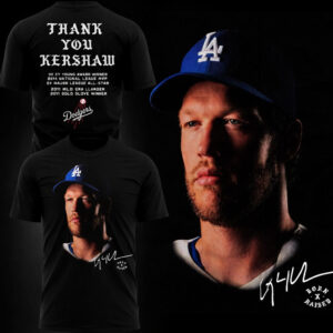 Los Angeles Dodgers 2026 Thank You Clayton Kershaw T-Shirt