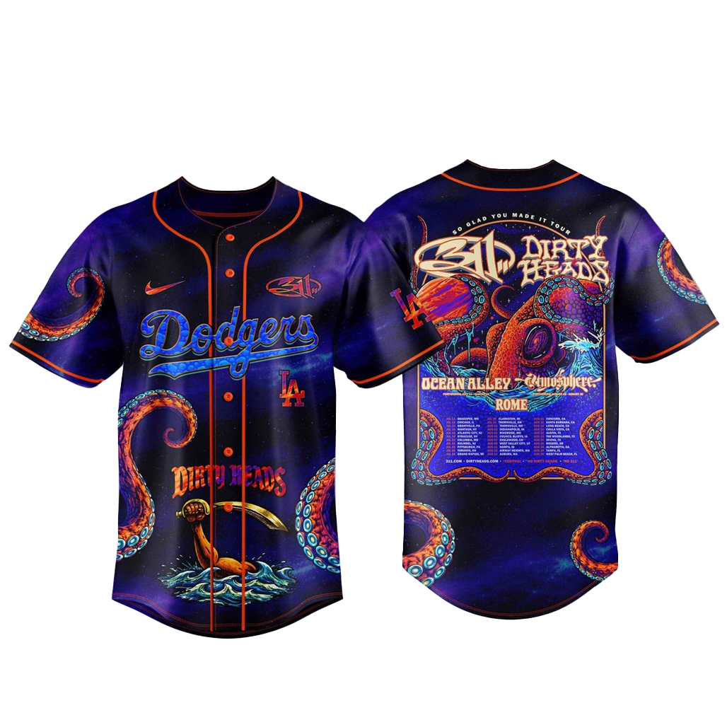 Los Angeles Dodgers 311 x Dirty Heads 2026 So Glad You Made It Baseball Jersey 1 Los Angeles Dodgers 311 x Dirty Heads 2026 So Glad You Made It Baseball Jersey