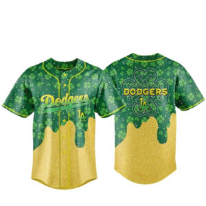 Los Angeles Dodgers Happy St Patrick’s Day 2026 Baseball Jersey