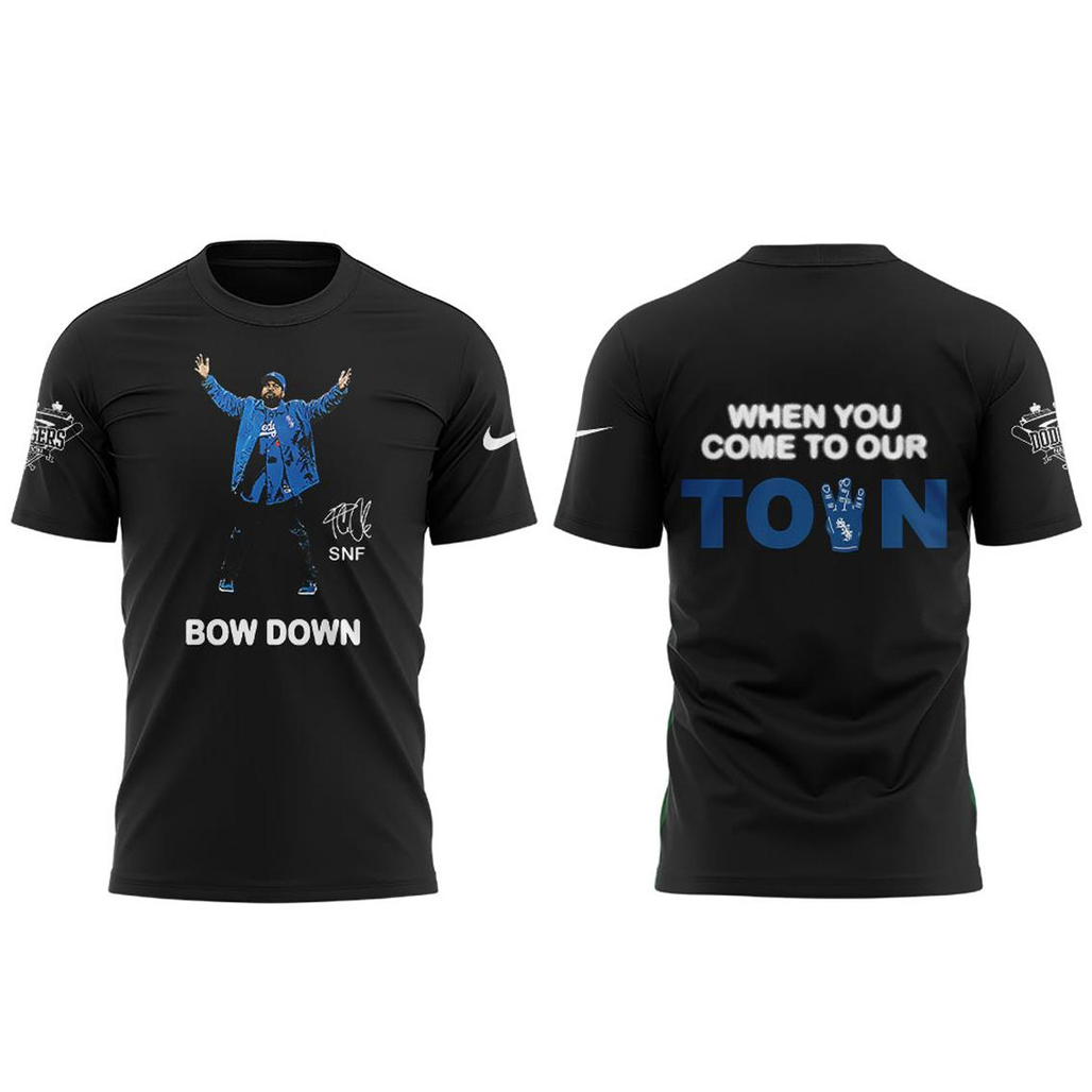 Los Angeles Dodgers Ice Cube Bow Down 2026 Nation Stargazing Shirt 1 Los Angeles Dodgers Ice Cube Bow Down 2026 Nation Stargazing T-Shirt