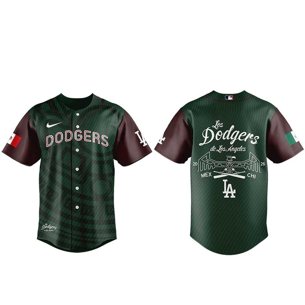 Los Angeles Dodgers Mexican Heritage Honor Night 2026 Baseball Jersey 1 Los Angeles Dodgers Mexican Heritage Honor Night 2026 Baseball Jersey