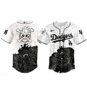 Los Angeles Dodgers Piece Gear 5 Luffy Sun God Nika Baseball Jersey 2026