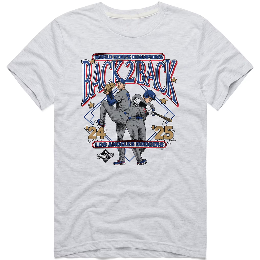Los Angeles Dodgers Shohei Ohtani 2026 Gold Collection Back-to-Back World Series Champions T-Shirt 1 Los Angeles Dodgers Shohei Ohtani 2026 Gold Collection Back-to-Back World Series Champions T-Shirt