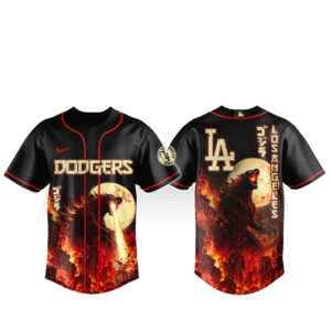 Los Angeles Dodgers x Godzilla King of Monsters Baseball Jersey