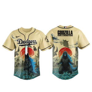 Los Angeles Dodgers x Godzilla King of The Monsters Baseball Jersey