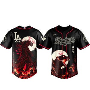 Los Angeles Dodgers x Godzilla Minus Zero Baseball Jersey