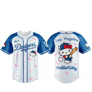 Los Angeles Dodgers x Hello Kitty 2026 And Sanrio World Baseball Jersey