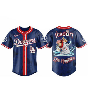 Los Angeles Dodgers x Jujutsu Kaisen Night Itadori 2026 Baseball Jersey