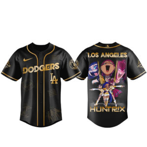 Los Angeles Dodgers x Kpop Demon Hunter 2026 Golden Baseball Jersey