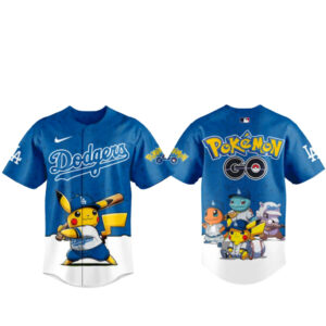 Los Angeles Dodgers x Pokemon Go Night Baseball Jersey