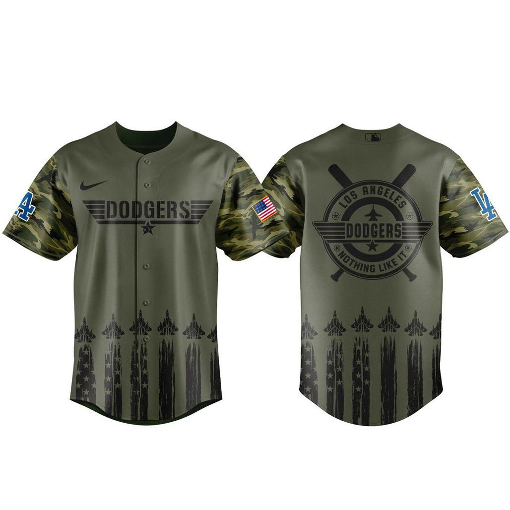 Los Angeles Dodgers x Top Gun Night 2026 Baseball Jersey 1 Los Angeles Dodgers x Top Gun Night 2026 Baseball Jersey