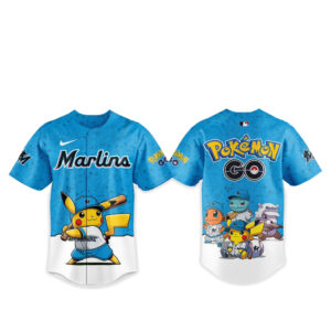 Miami Marlins Pokemon Go Night 2026 Game Baseball Jersey