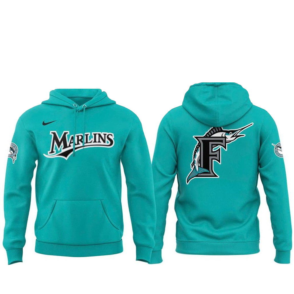 Miami Marlins Teal Classic Night With Proud 2026 Shirt 2 Miami Marlins Teal Classic Night With Proud 2026 Hoodie
