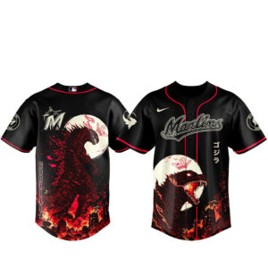 Miami Marlins x Godzilla Minus Zero Baseball Jersey