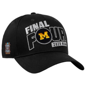 Michigan Wolverines 2026 NCAA Men’s Basketball Tournament March Madness Final Four Locker Room Hat