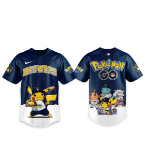 Milwaukee Brewers Pokemon Go Night 2026 Game Baseball Jersey