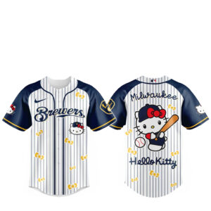 Milwaukee Brewers x Hello Kitty 2026 And Sanrio World Baseball Jersey