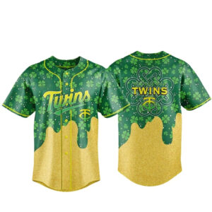 Minnesota Twins Happy St Patrick’s Day 2026 Baseball Jersey