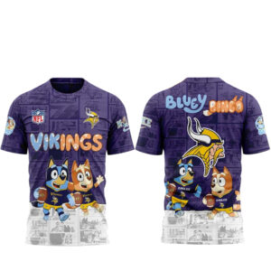Minnesota Vikings x Bluey and Bingo T-Shirt