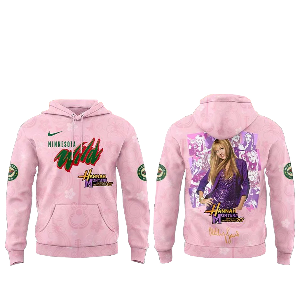 Minnesota Wild x Hannah Montana 20th Anniversary Shirt 2 Minnesota Wild x Hannah Montana 20th Anniversary Hoodie