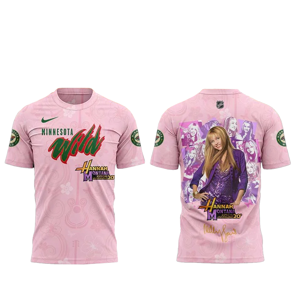Minnesota Wild x Hannah Montana 20th Anniversary Shirt 1 Minnesota Wild x Hannah Montana 20th Anniversary T-Shirt