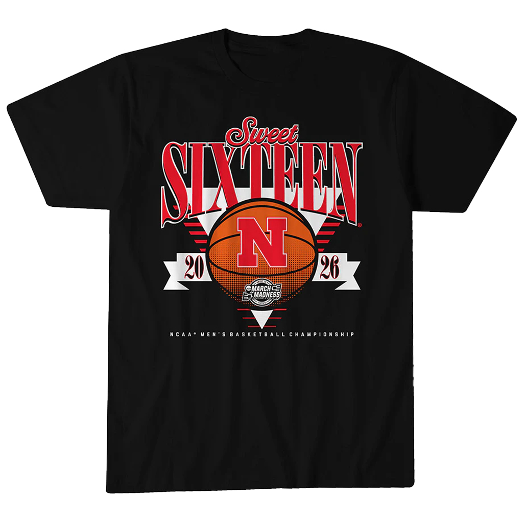 Nebraska Cornhuskers MBB 2026 Sweet Sixteen T-Shirt 1 Nebraska Cornhuskers MBB 2026 Sweet Sixteen T-Shirt