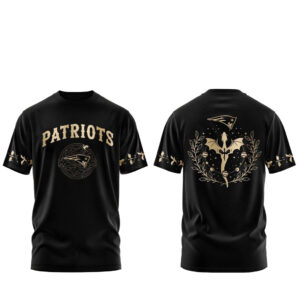 New England Patriots Fourth Wings Night 2026 All Dark T-Shirt