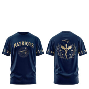 New England Patriots Fourth Wings Night 2026 Navy T-Shirt