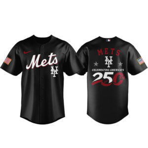 New York Mets 2026 Celebrating America’s 250th Black Baseball Jersey