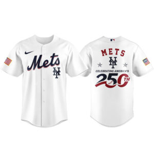 New York Mets 2026 Celebrating America’s 250th White Baseball Jersey