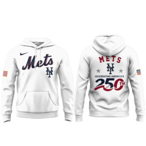 New York Mets 2026 Celebrating America’s 250th White Hoodie