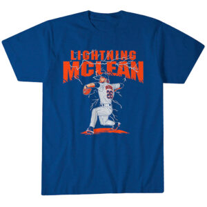 New York Mets Nolan McLean Lightning T-Shirt