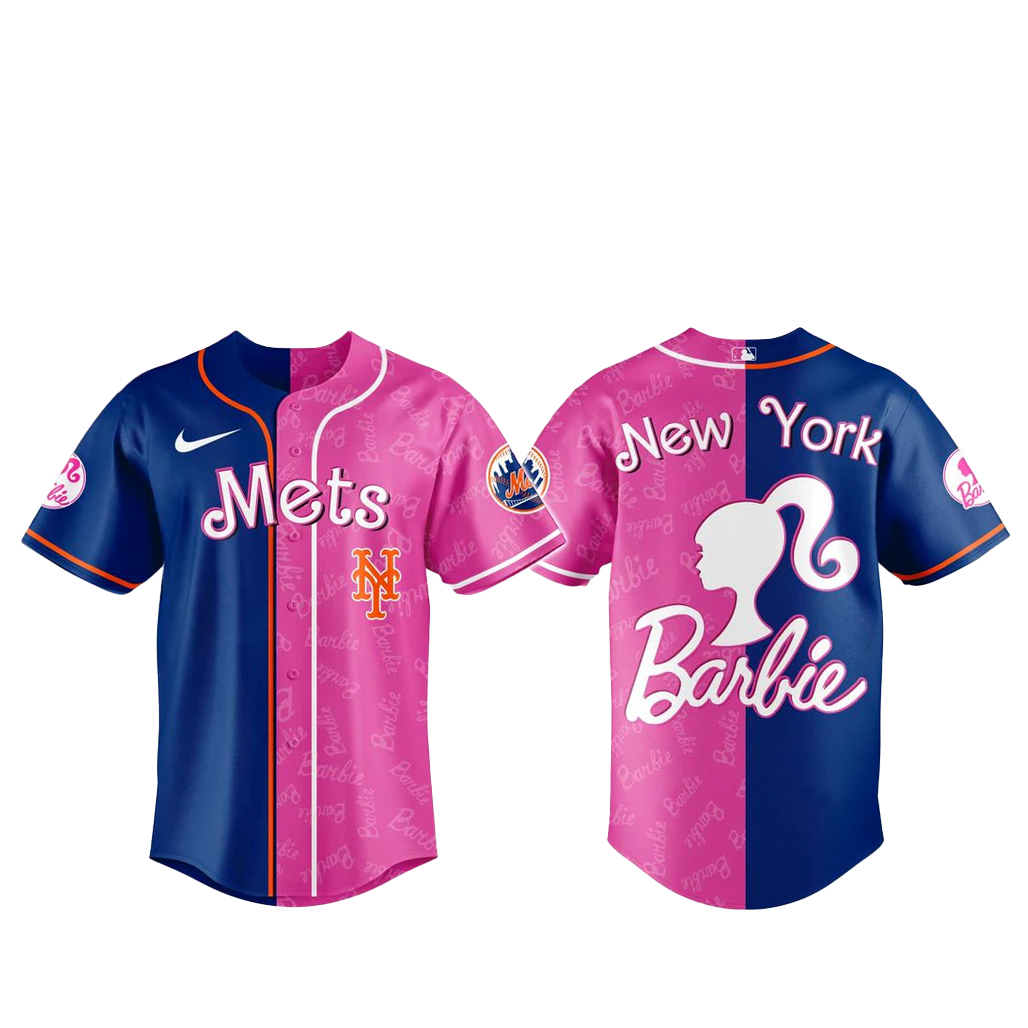 New York Mets x Barbie Night Game 2026 Baseball Jersey 1 New York Mets x Barbie Night Game 2026 Baseball Jersey