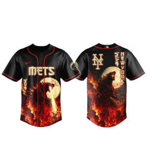 New York Mets x Godzilla King of Monsters Baseball Jersey