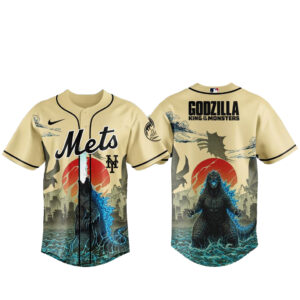 New York Mets x Godzilla King of The Monsters Baseball Jersey