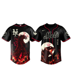 New York Mets x Godzilla Minus Zero Baseball Jersey