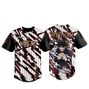 New York Mets x Jujutsu Kaisen Night 2026 Megumi Baseball Jersey